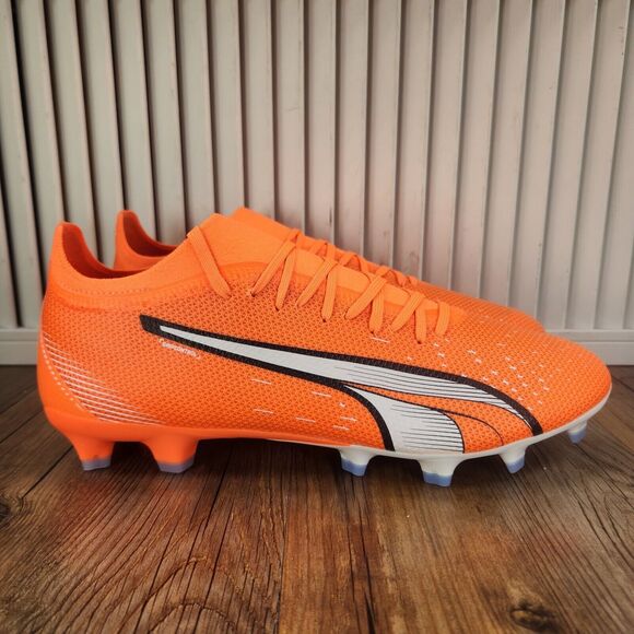 Puma Men's Vibrant Orange Athletic Cleats - Picture 2 of 11